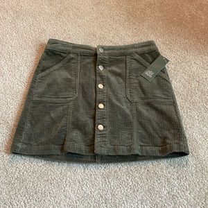 Wild Fable Green Cordoroy Skirt